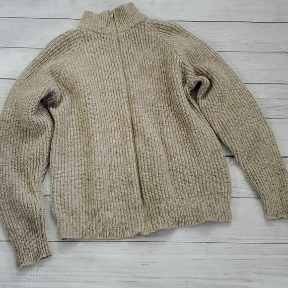 Vintage Orvis Wool Blend Zip Up Sweater 